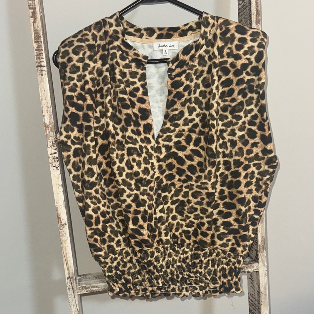Another Love Leopard Print Blouse